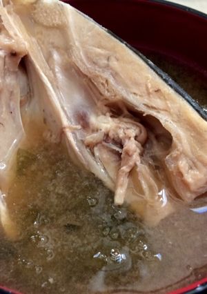 ハマチのあらの味噌汁-レシピのメイン写真