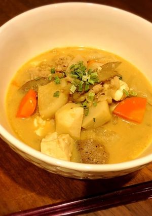 冬野菜のごま豆乳豚汁-レシピのメイン写真