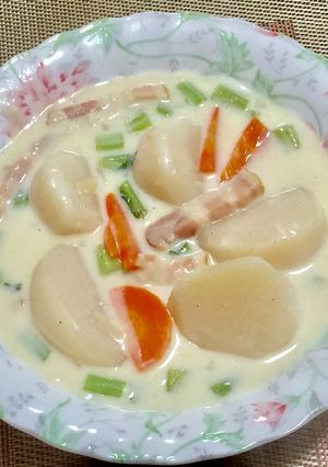 かぶとベーコンのクリーム煮-レシピのメイン写真