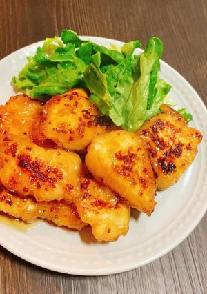 鶏ムネ肉でハニーマスタードチキン♡簡単-レシピのメイン写真
