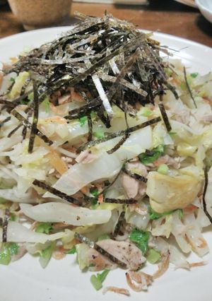 白菜とツナのそうめんチャンプルー-レシピのメイン写真