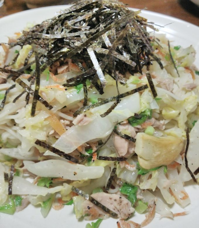 白菜とツナのそうめんチャンプルー-レシピのメイン写真