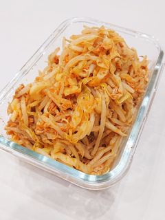 ツナキャベもやしのにんにくラー油炒め-レシピのメイン写真