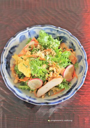 わさび菜とさつま揚げのオメガ3サラダ-レシピのメイン写真