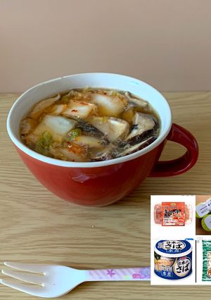 酸辣湯風ダイエット×美肌キムチスープ-レシピのメイン写真