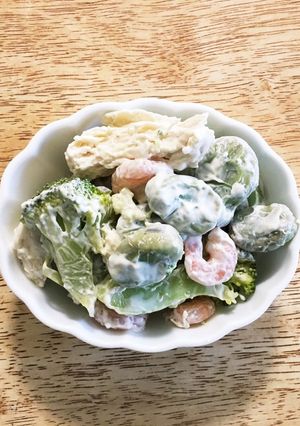 そら豆とエビブロッコリーサラダ-レシピのメイン写真