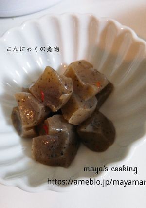 レンジで簡単！こんにゃくの煮物-レシピのメイン写真