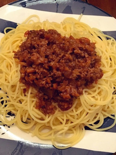 ミートソースパスタ-レシピのメイン写真