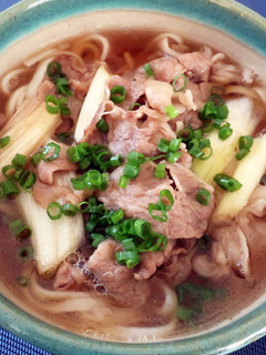 ☆牛肉とネギの肉うどん☆-レシピのメイン写真