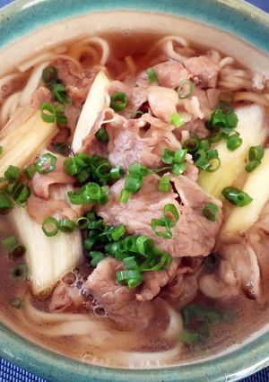 ☆牛肉とネギの肉うどん☆-レシピのメイン写真