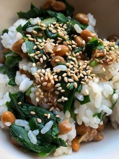 納豆とニラのシンプル混ぜご飯-レシピのメイン写真
