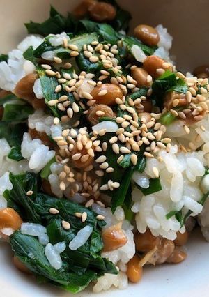 納豆とニラのシンプル混ぜご飯-レシピのメイン写真