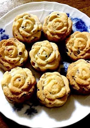 シリコン型で♪混ぜて焼くだけ簡単クッキー-レシピのメイン写真