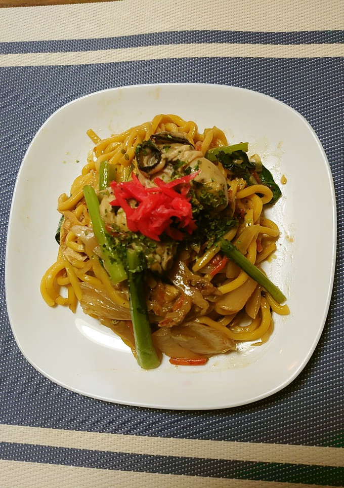 ヨウサマの減塩牡蛎のオイスター焼きそば-レシピのメイン写真