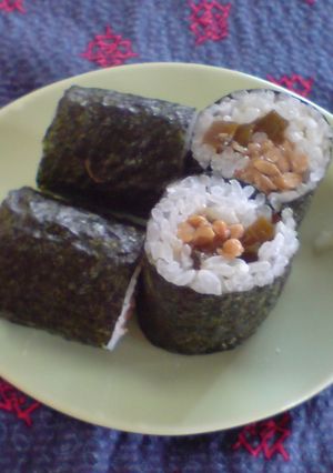 混ぜないでＯＫ☆納豆巻き♪-レシピのメイン写真
