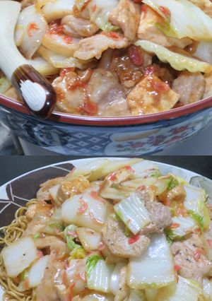 白菜と豆腐と豚肉の美味うま煮 桜えび風味-レシピのメイン写真