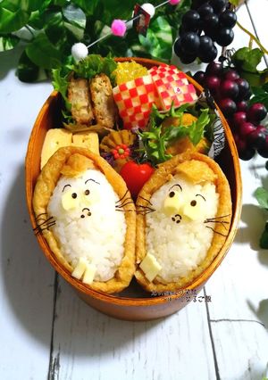 ゲゲゲの鬼太郎・いなり寿司deねずみ男-レシピのメイン写真