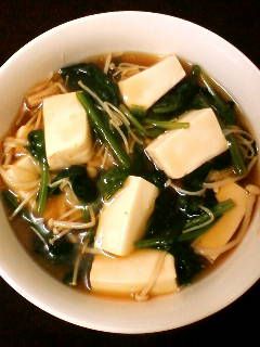 豆腐とほうれん草のあんかけ-レシピのメイン写真
