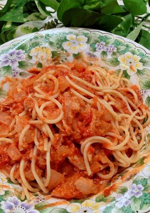 トマトツナクリームパスタ-レシピのメイン写真