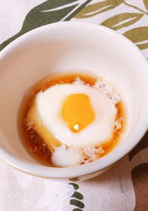 レンジで温泉卵-レシピのメイン写真