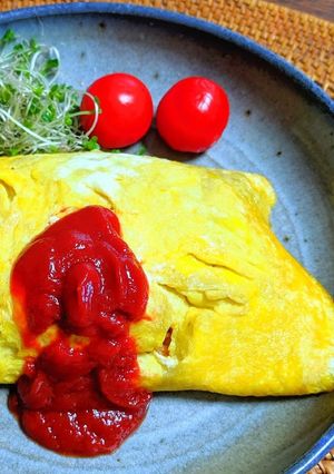 ケチャップライスのオムライス-レシピのメイン写真