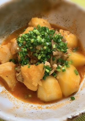 超簡単！生姜香る♪トマト風味の鶏肉じゃが-レシピのメイン写真