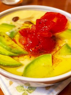 簡単♫トマトとアボカドの茶碗蒸し-レシピのメイン写真