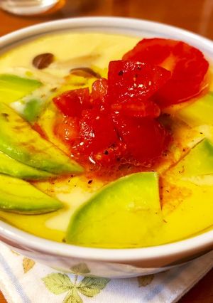 簡単♫トマトとアボカドの茶碗蒸し-レシピのメイン写真