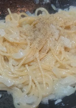 男の簡単レンジでクリームパスタ-レシピのメイン写真
