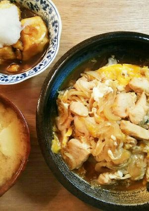 夕飯！親子丼(総味めんつゆ)-レシピのメイン写真