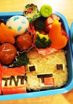 マイクラ　キャラ弁当　まいぜんシスターズ-レシピのメイン写真