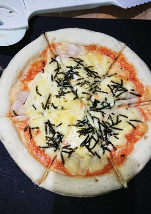 明太マヨ餅ピザ-レシピのメイン写真
