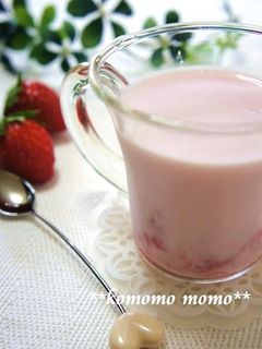 簡単♥いちごヨーグルト牛乳-レシピのメイン写真