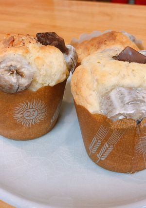 簡単！チョコバナナマフィン-レシピのメイン写真