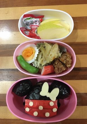 ミニーちゃん弁当11月10日-レシピのメイン写真