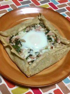 超簡単☆カフェで食べたそば粉のガレット♡-レシピのメイン写真