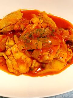 チキンのトマト煮込み-レシピのメイン写真