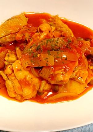 チキンのトマト煮込み-レシピのメイン写真