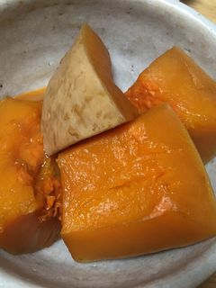 【レンジで加熱】かぼちゃの煮付け-レシピのメイン写真