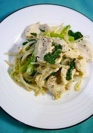 簡単！肉野菜煮のチーズバジル和え-レシピのメイン写真