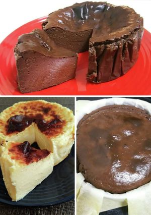 材料４つ粉不要！簡単バスク風チーズケーキ-レシピのメイン写真