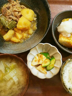 夕飯!馬鈴薯と豚こまのオイスターソース煮-レシピのメイン写真