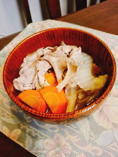 白菜と豚肉のあったか鍋風スープ-レシピのメイン写真