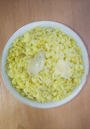 100%押し麦の大麦にんにく黄飯-レシピのメイン写真