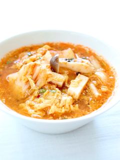 ピリ辛な【キムチと卵のスープ】中華スープ-レシピのメイン写真