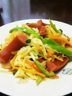 シラチャーソースで、ザーサイ野菜炒め。-レシピのメイン写真