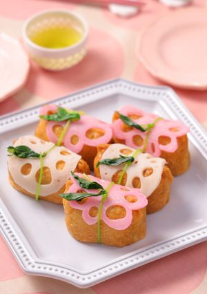 おもてなしに♪れんこんいなり寿司-レシピのメイン写真