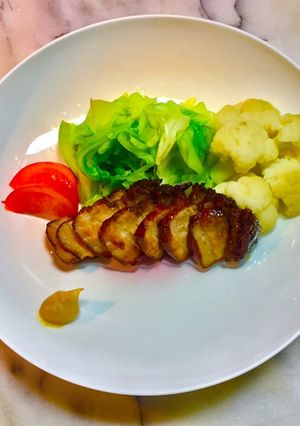 No2277豚角煮と茹で野菜-レシピのメイン写真