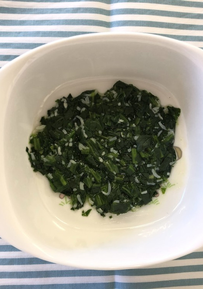【離乳食中期】ほうれん草としらすのあえ物-レシピのメイン写真