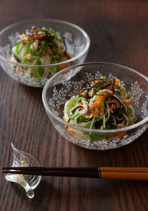 おつまみに♪水しめ ビーフン塩昆布和え-レシピのメイン写真